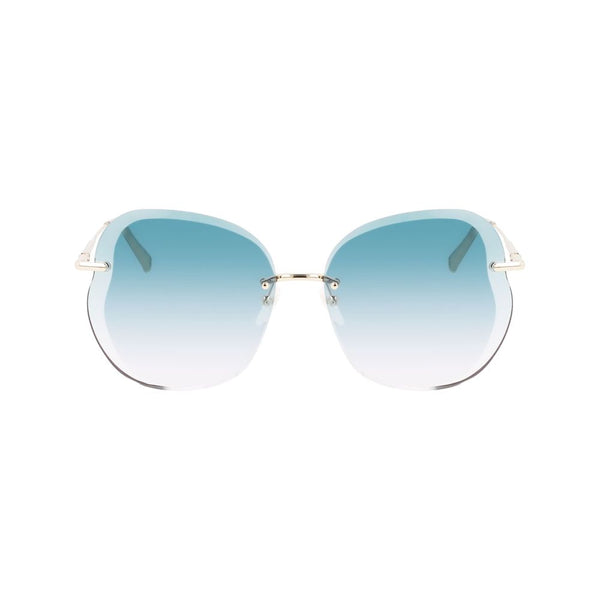 Longchamp Gold Metal Sunglasses