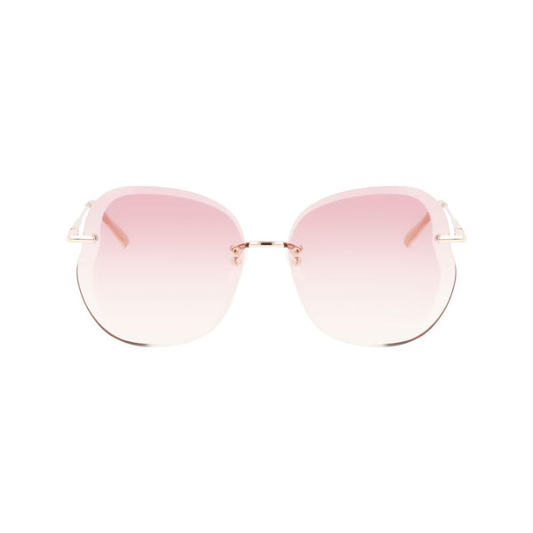 Longchamp Rose Gold Metal Sunglasses