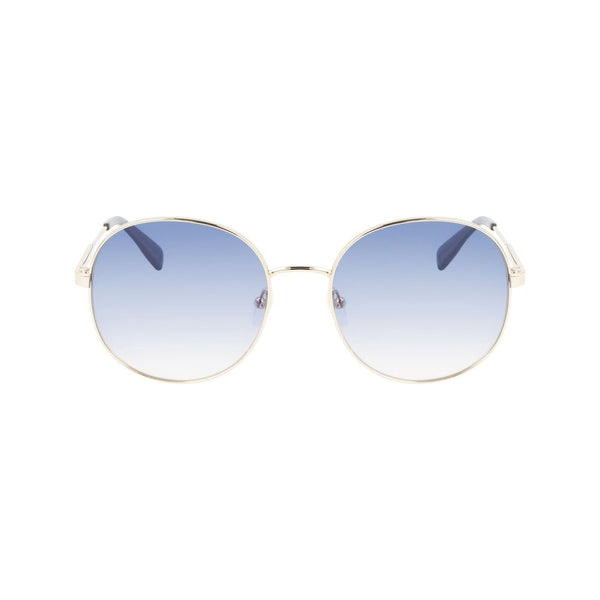 Longchamp Gold Metal Sunglasses