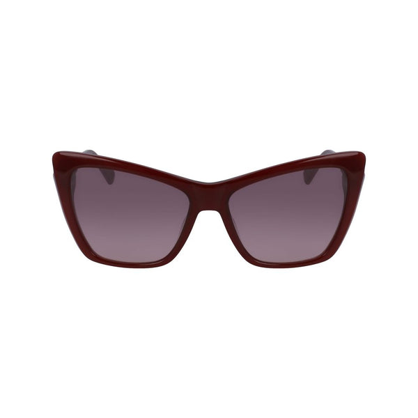 Longchamp Red Acetate Sunglasses