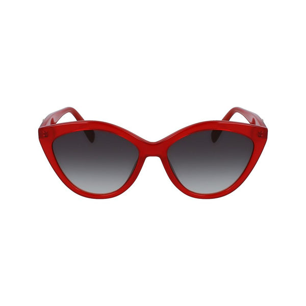 Longchamp Red Acetate Sunglasses