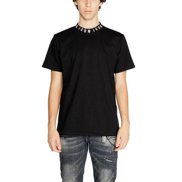 Icon Black Cotton T-Shirt