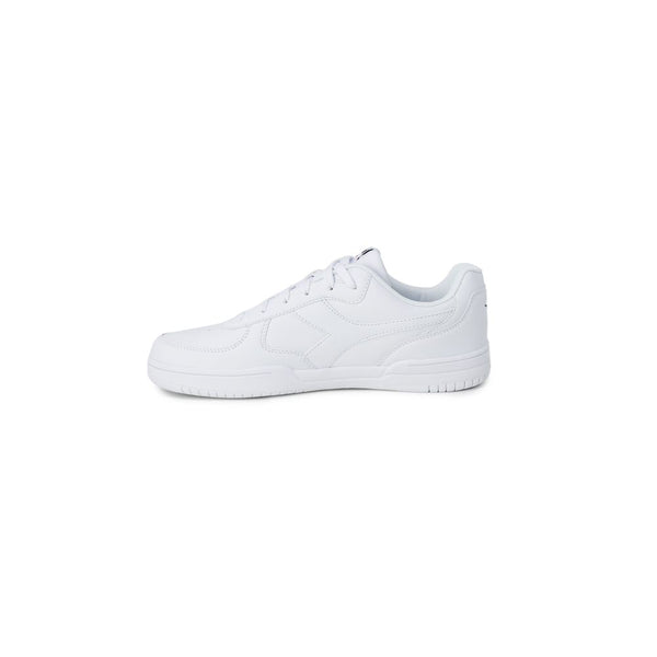 Diadora White Synthetic Leather Sneaker