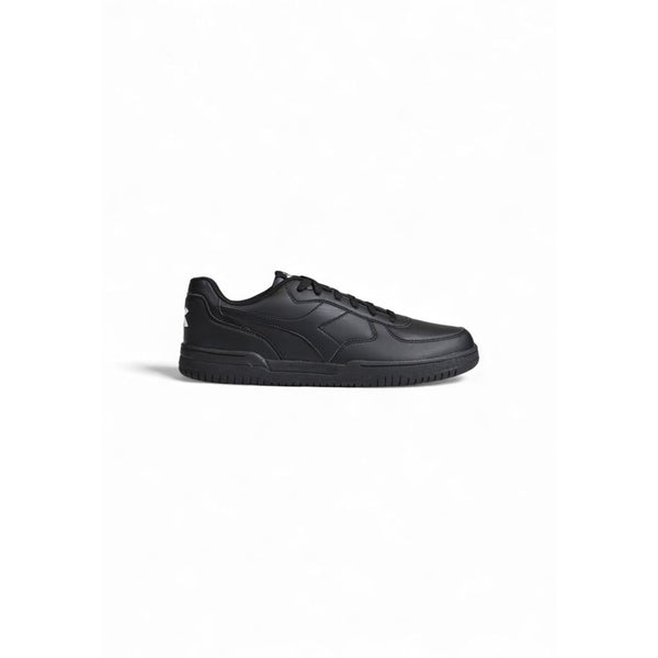 Diadora Black Synthetic Leather Sneaker