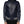 Dolce & Gabbana Blue Leather Full Zip Hooded Bomber Jacket