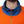 Dolce & Gabbana Orange Blue Full Zip Jersey Bomber Jacket