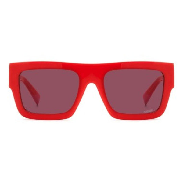 Missoni Red Plastic Sunglasses