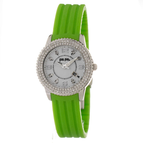 Folli Follie Green Silicone Watch