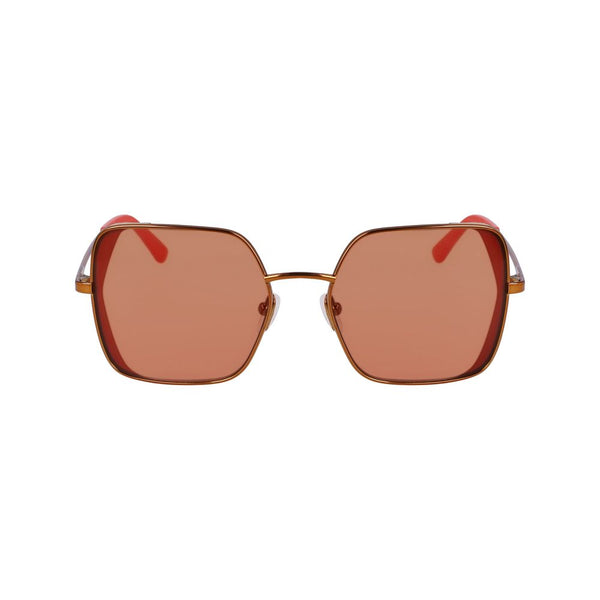 Karl Lagerfeld Orange Metal Sunglasses