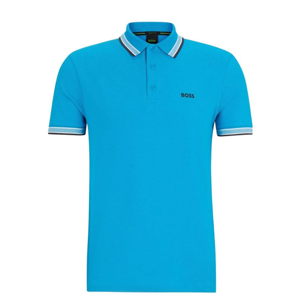 Hugo Boss Turquoise Cotton Polo Shirt