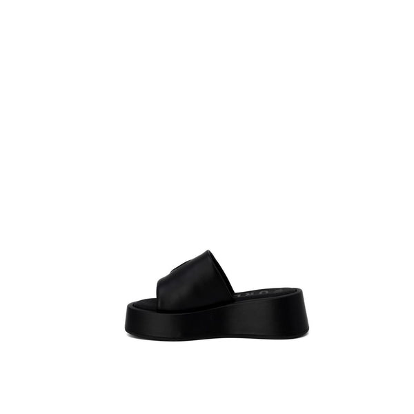 Furla Black Leather Sandal