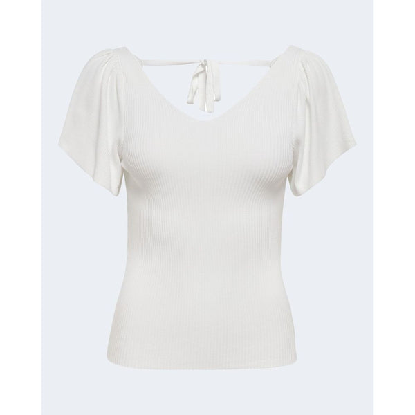 Only White Polyamide Tops & T-Shirt