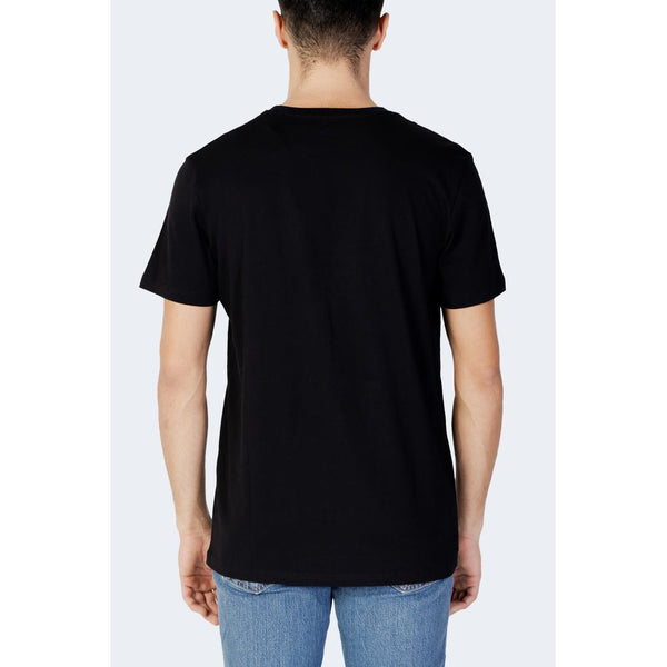 Jack Jones Black Cotton T-Shirt