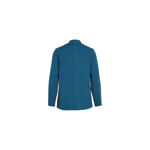 Vila Clothes Blue Polyester Suits & Blazer