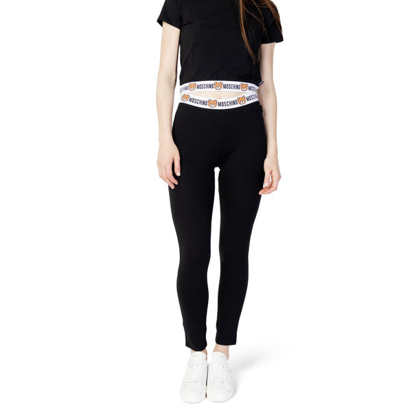 Moschino Black Cotton Jeans & Pant