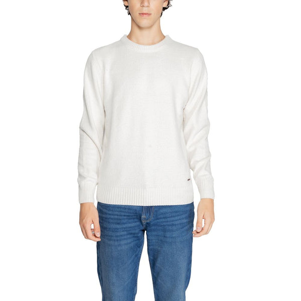 Gianni Lupo Cream Polyester Sweater