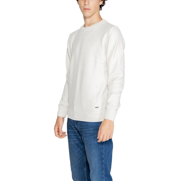 Gianni Lupo Cream Polyester Sweater