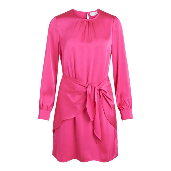 Vila Clothes Pink Polyester Dress