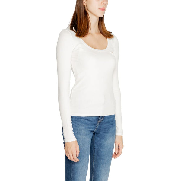 Guess Active Cream Viscose Tops & T-Shirt