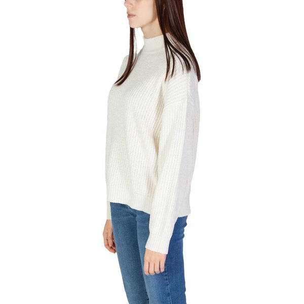 Jacqueline De Yong White Polyester Sweater