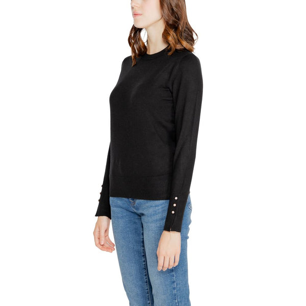 Jacqueline De Yong Black Viscose Tops & T-Shirt