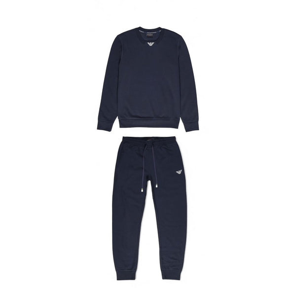 Emporio Armani Underwear Blue Cotton Sweatsuit