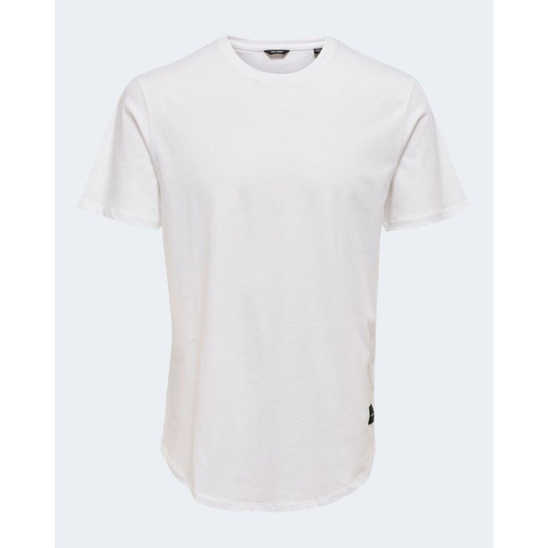 Only & Sons White Cotton T-Shirt