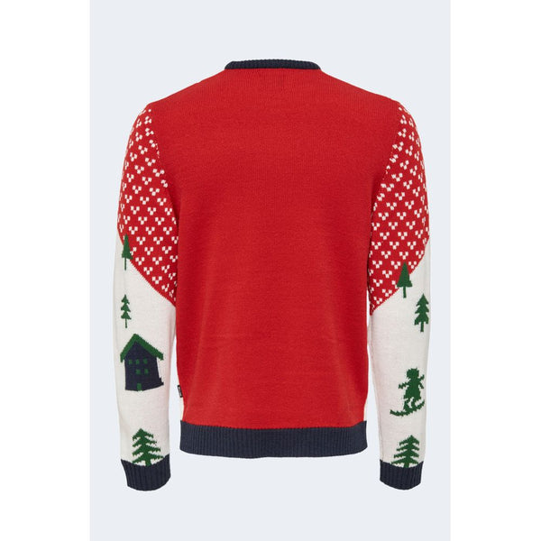 Only & Sons Red Acrylic Sweater