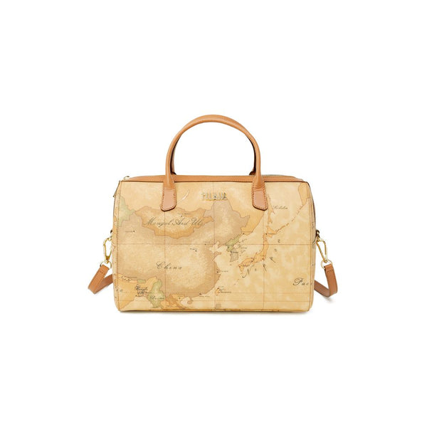 Alviero Martini Prima Classe Beige Leather Handbag