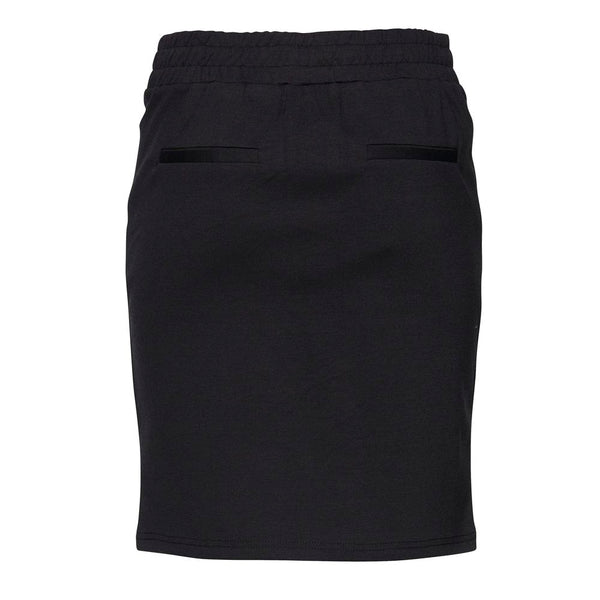 ICHI Black Polyester Skirt