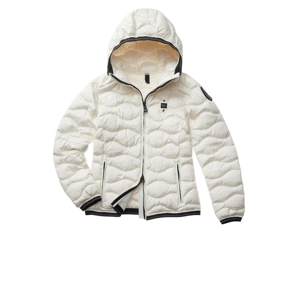 Blauer White Duck Feathers Jackets & Coat