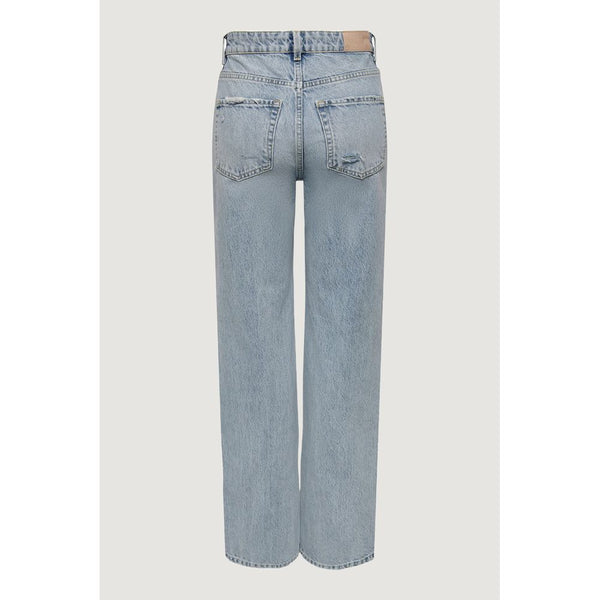 Only Light Blue Cotton Jeans & Pant