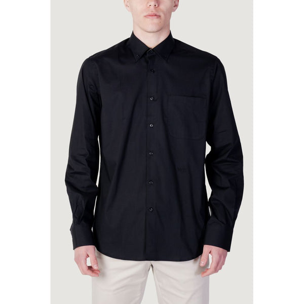 Alviero Martini Prima Classe Black Cotton Shirt