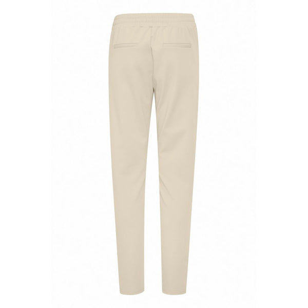 ICHI Beige Polyester Jeans & Pant