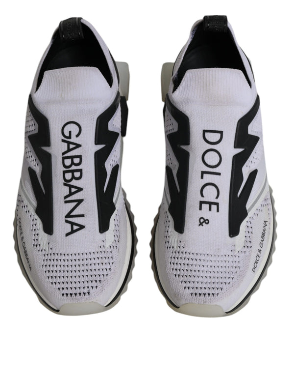 Dolce & Gabbana White SORRENTO Sport Stretch Sneakers Shoes