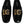 Dolce & Gabbana Black Leather DG Logo Slip On Shoes