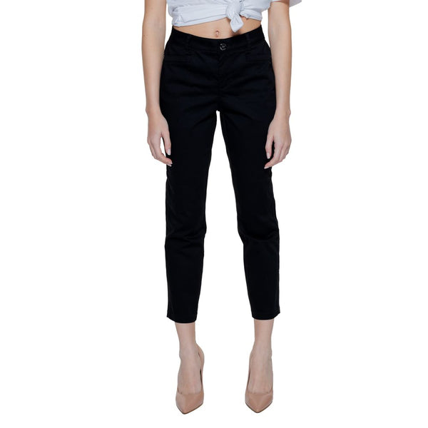 Street One Black Cotton Jeans & Pant