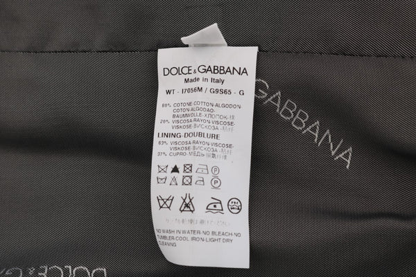 Dolce &amp; Gabbana Grey STAFF puuvillainen raidallinen liivi