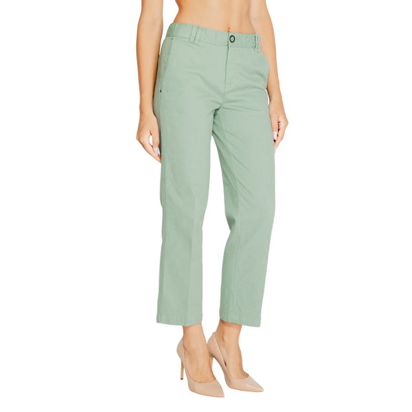 Street One Turquoise Cotton Jeans & Pant