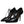 Dolce & Gabbana Black Leather T-strap Stiletto Heels Shoes