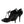 Dolce & Gabbana Black Leather T-strap Stiletto Heels Shoes