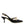 Dolce & Gabbana Black Leather Faux Pearls Slingbacks Shoes