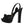 Dolce & Gabbana Black Leather Platform Heels Sandals Shoes