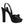 Dolce & Gabbana Black Leather Platform Heels Sandals Shoes