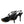 Dolce & Gabbana Black Brown Lace High Heels Slingback Shoes