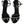 Dolce & Gabbana Black Leather Crystal Heels Sandals Shoes