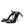 Dolce & Gabbana Black Leather Crystal Heels Sandals Shoes