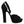 Dolce & Gabbana Black Leather Platform Heels Sandals Shoes