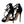 Dolce & Gabbana Black Suede Ankle Strap Heels Sandals Shoes