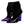 Dolce & Gabbana Purple Black Pointed Ankle Boots Shoes